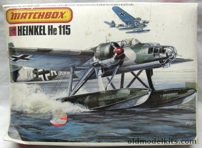 Matchbox 1/72 Heinkel He-115 - Finnish or Luftwaffe, PK401 plastic model kit